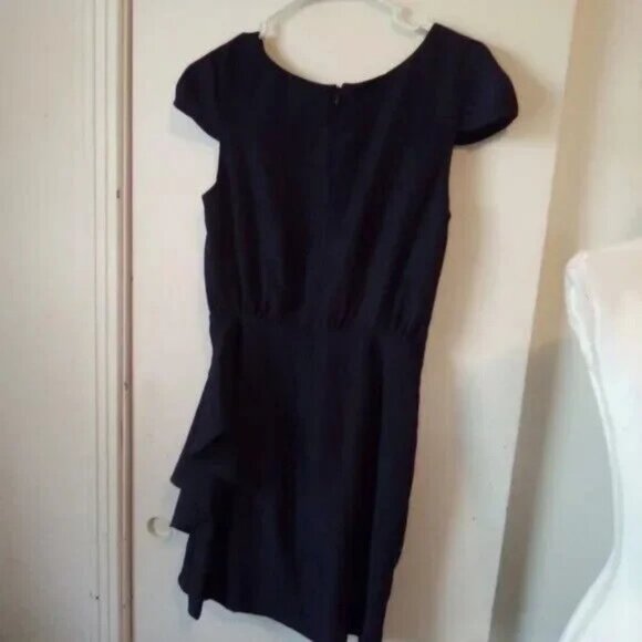 Chequer black sleeveless dress size 4 - Picture 6 of 6
